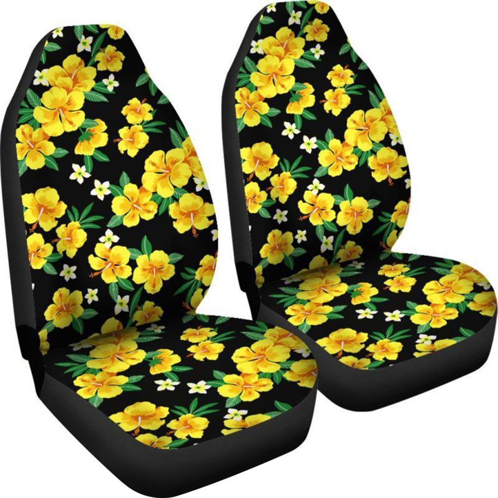 Hawaii Car Seat Covers - Hibiscus Plumeria Pattern - 05 N3 - Polynesian Pride