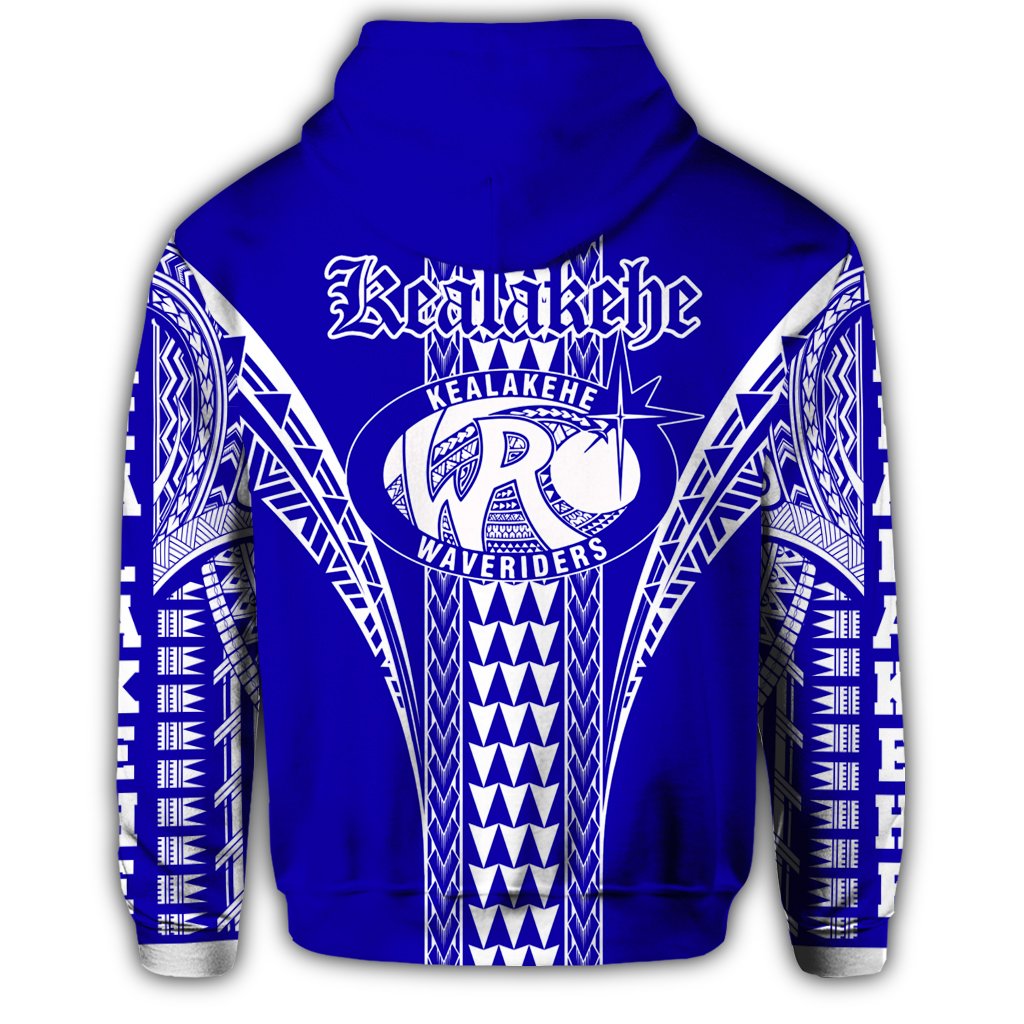 Hawaii Hoodie Kealakehe High Zip Hoodie - Polynesian Pride
