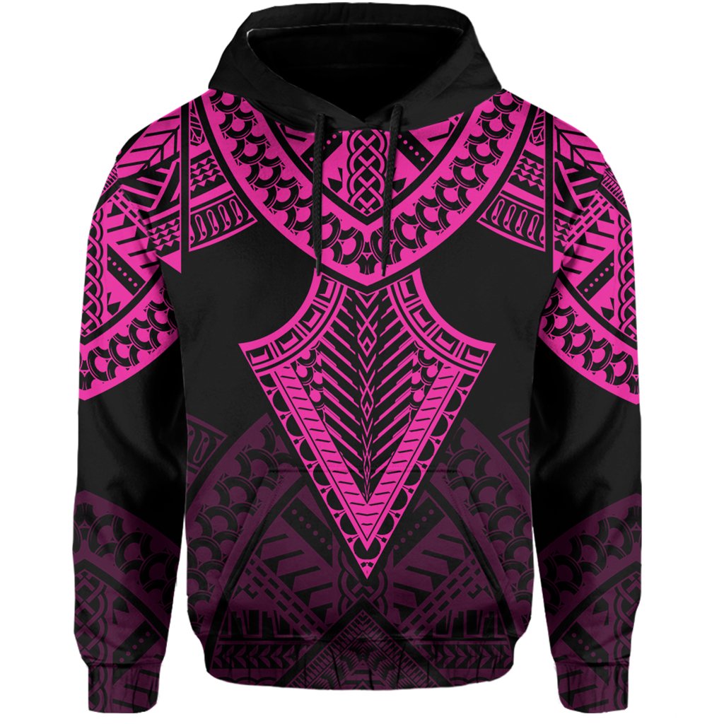 Hawaii Polynesian Hoodie Limited Tab Style Pink - Polynesian Pride
