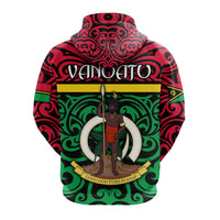 Vanuatu Zip Hoodie Melanesian Warrior Version 2 LT4 - Polynesian Pride