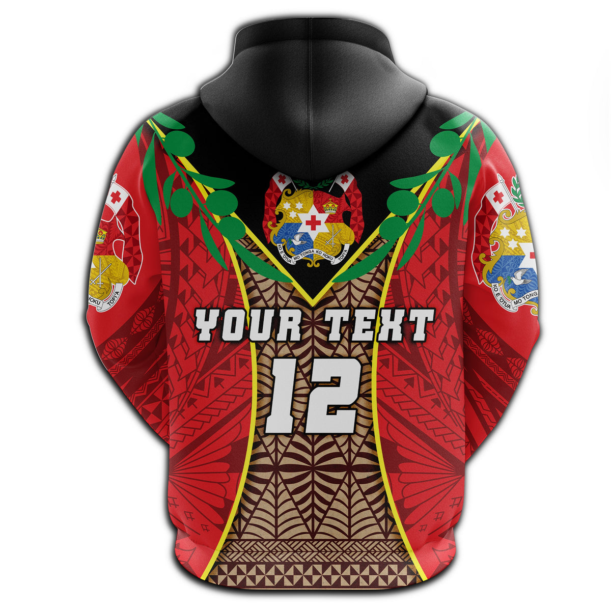 Custom Tonga Rugby Zip Hoodie Style Gown - Polynesian Pride