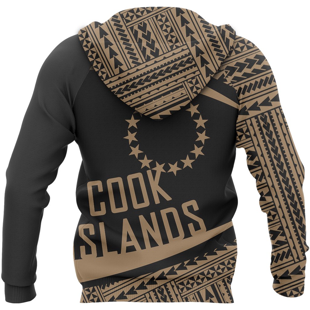 Cook Islands Polynesia Hoodie Circle Gold Ver 2.0 - Polynesian Pride