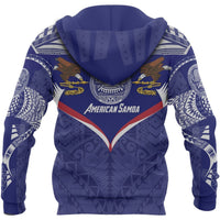 American Samoa Powerful Hoodie American Samoa Flag Seal Polynesian Tattoo - Polynesian Pride