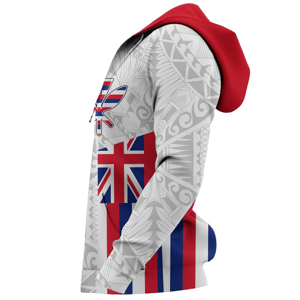 Hawaii Kanaka Flag Zipper Hoodie - Polynesian Pride