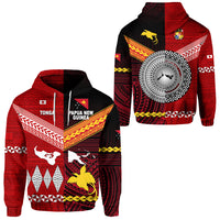 Papua New Guinea Tonga Hoodie Polynesian Together Red LT8 Unisex Red - Polynesian Pride