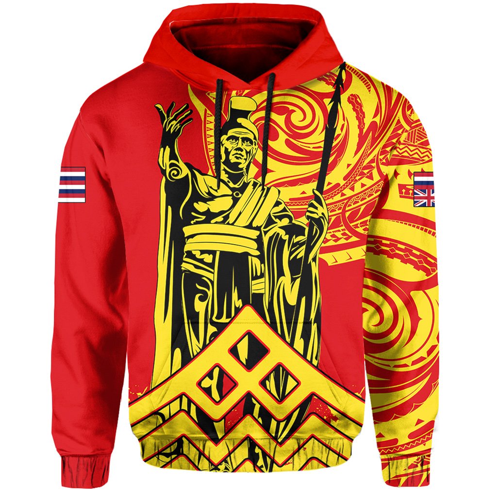Hawaii Hoodie King Polynesian Mauna Kea - Polynesian Pride
