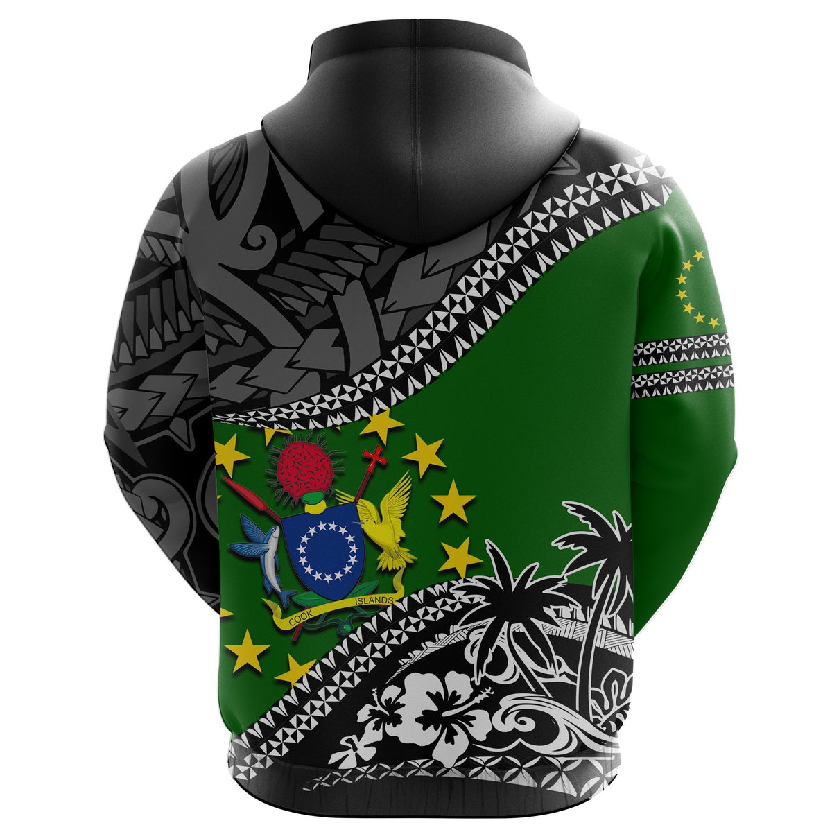 Cook Islands Hoodie Fall In The Wave - Polynesian Pride