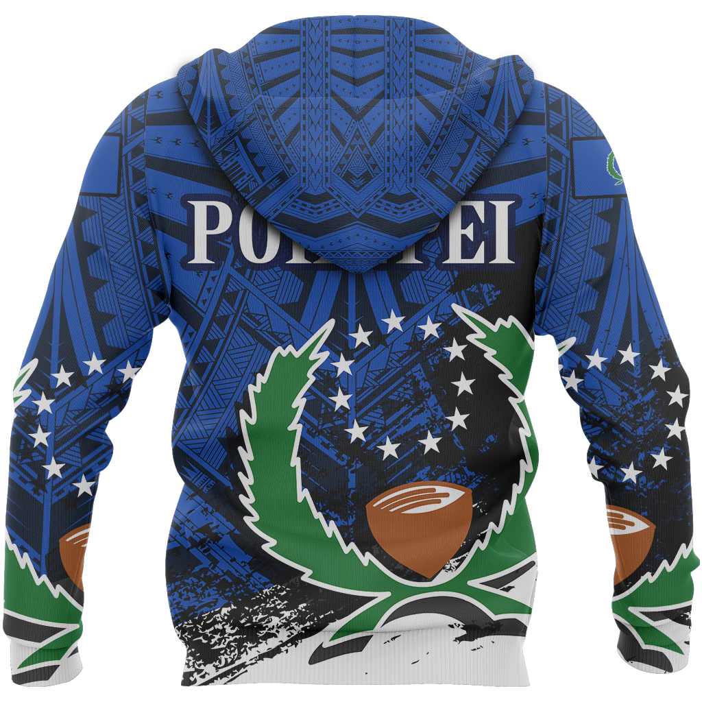 Pohnpei Hoodie Pohnpie Flag Special - Polynesian Pride
