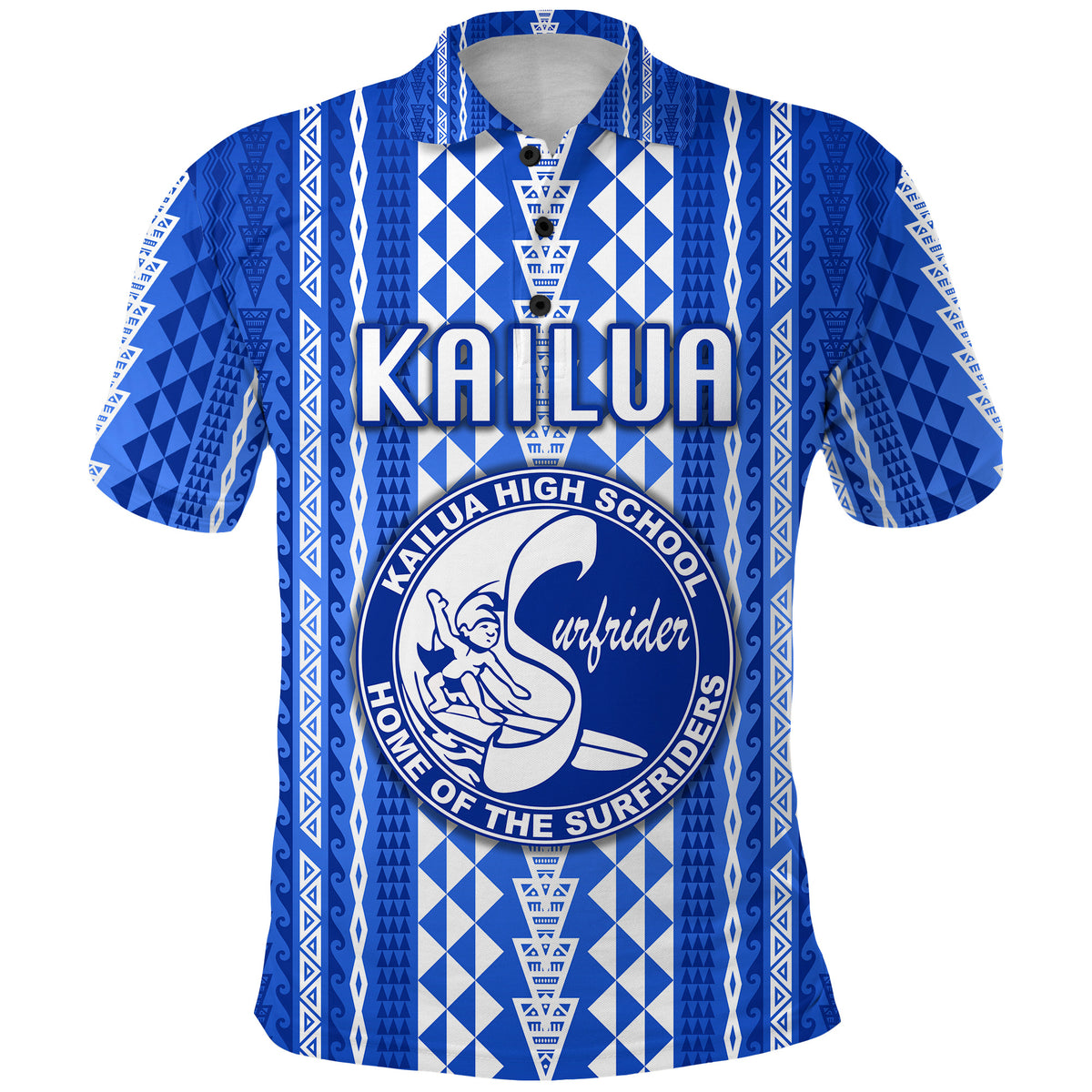 Custom Hawaii Kailua High School Polo Shirt Surfriders Simple Style LT8 - Polynesian Pride