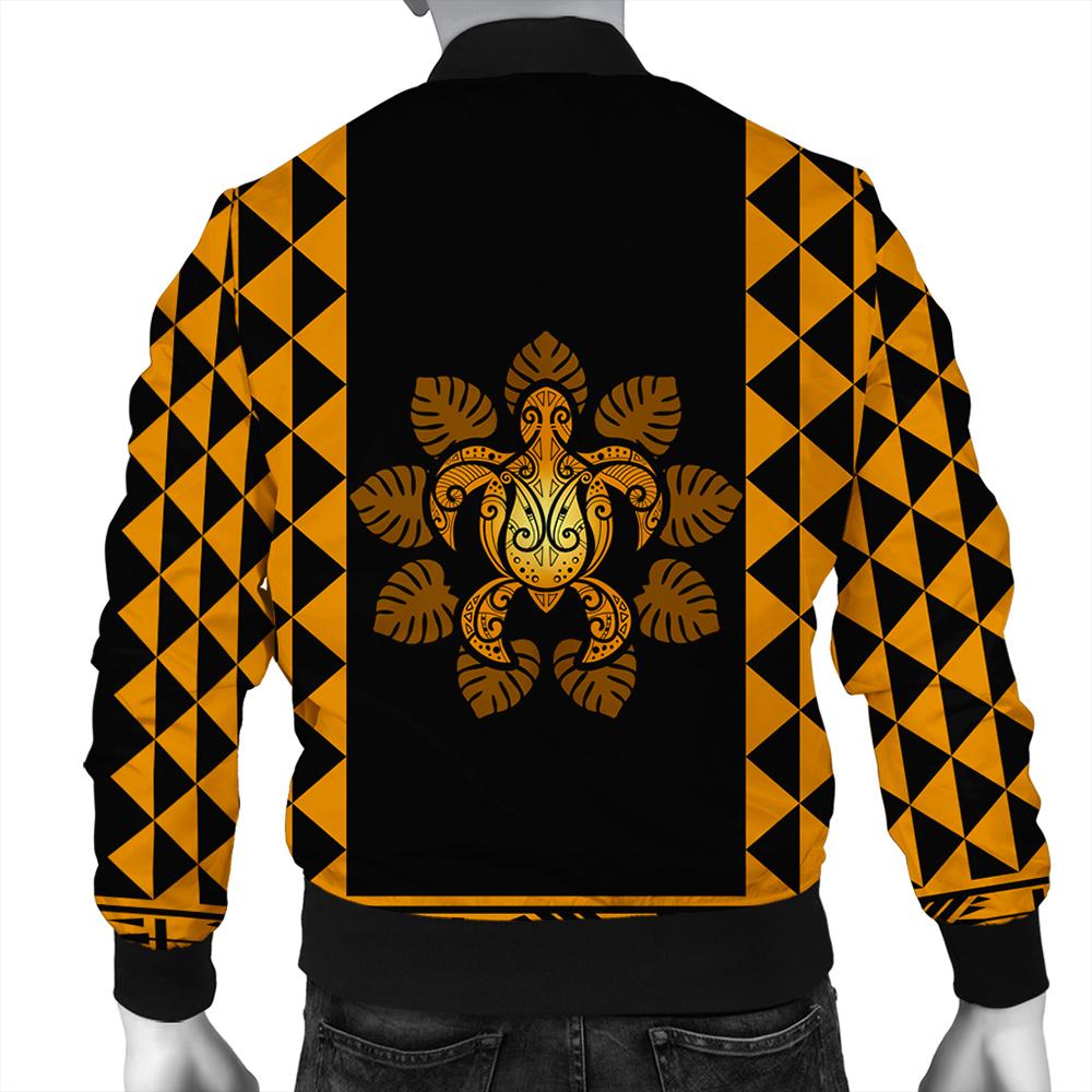 Hawaii Bomber Jacket - Kakau Turtle Bomber Jacket AH - Polynesian Pride