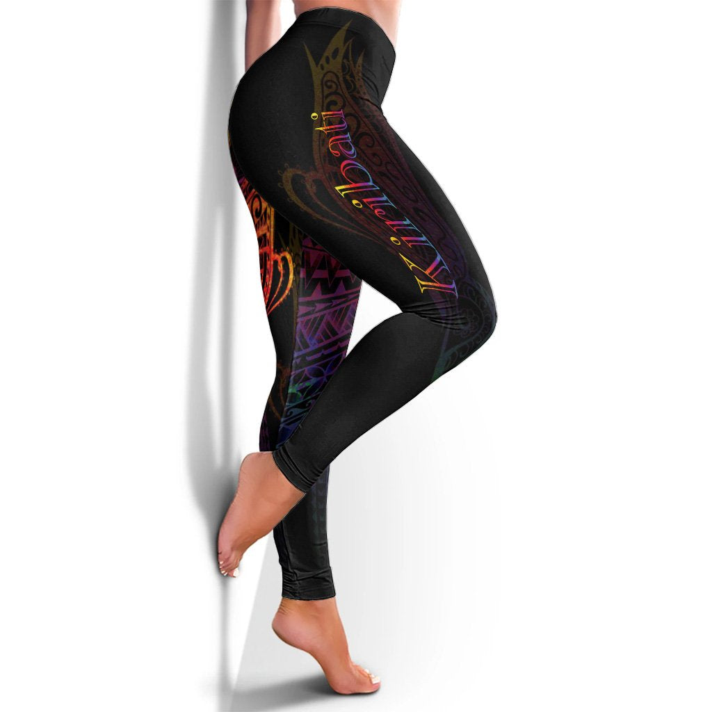 Kiribati Leggings - Butterfly Polynesian Style - Polynesian Pride