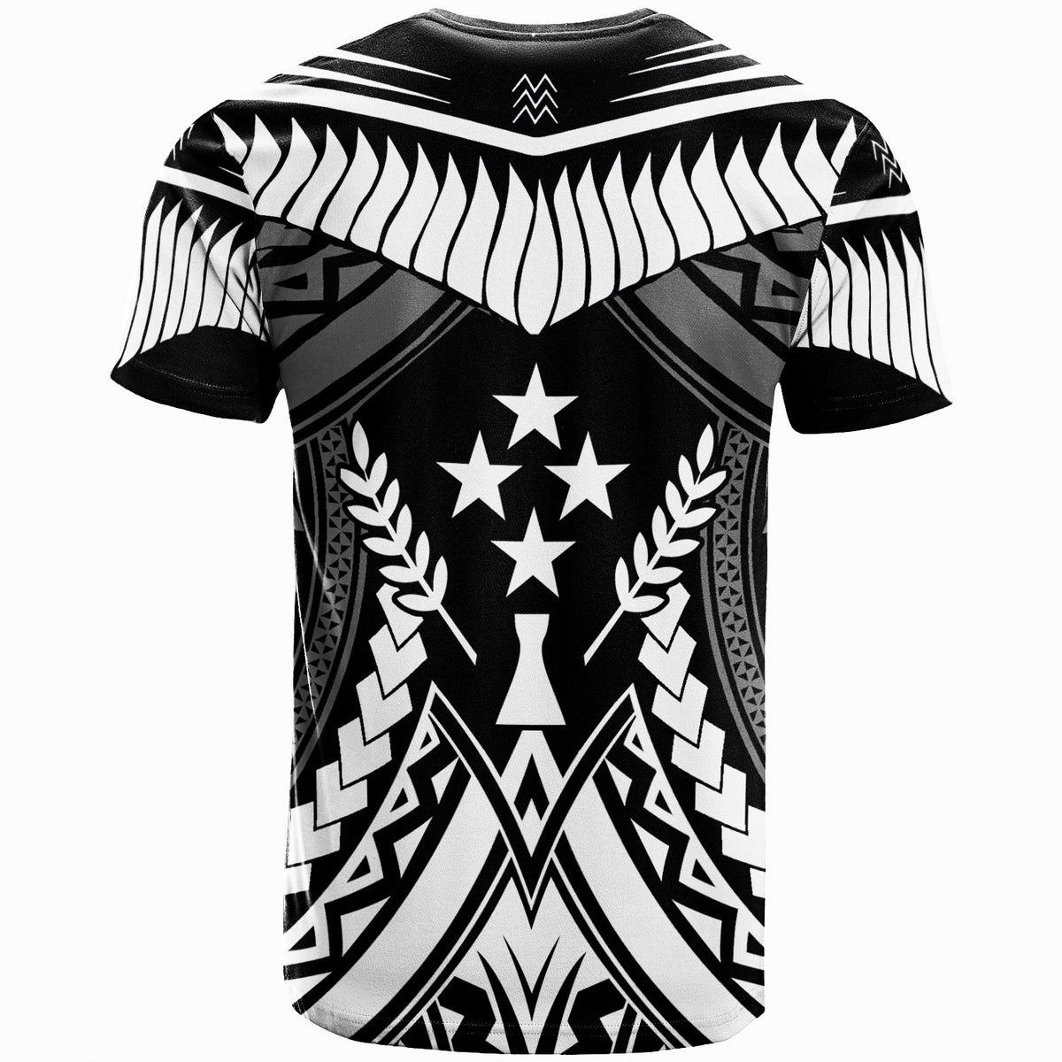 Kosrae T Shirt Tooth Shaped Necklace Texture - Polynesian Pride