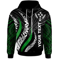 Kosrae Custom Hoodie Kosrae Strong Fire Pattern Unisex Black - Polynesian Pride