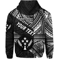 Custom FSM Kosrae Hoodie Happy Independence Day Original Vibes Black LT8 - Polynesian Pride