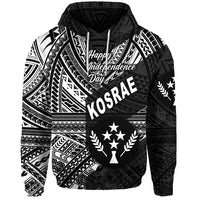 Custom FSM Kosrae Hoodie Happy Independence Day Original Vibes Black LT8 - Polynesian Pride