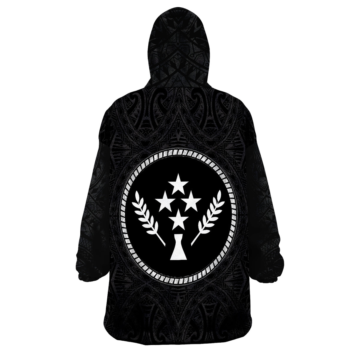 Kosrae Micronesian Warrior Wearable Blanket Hoodie LT9 - Polynesian Pride