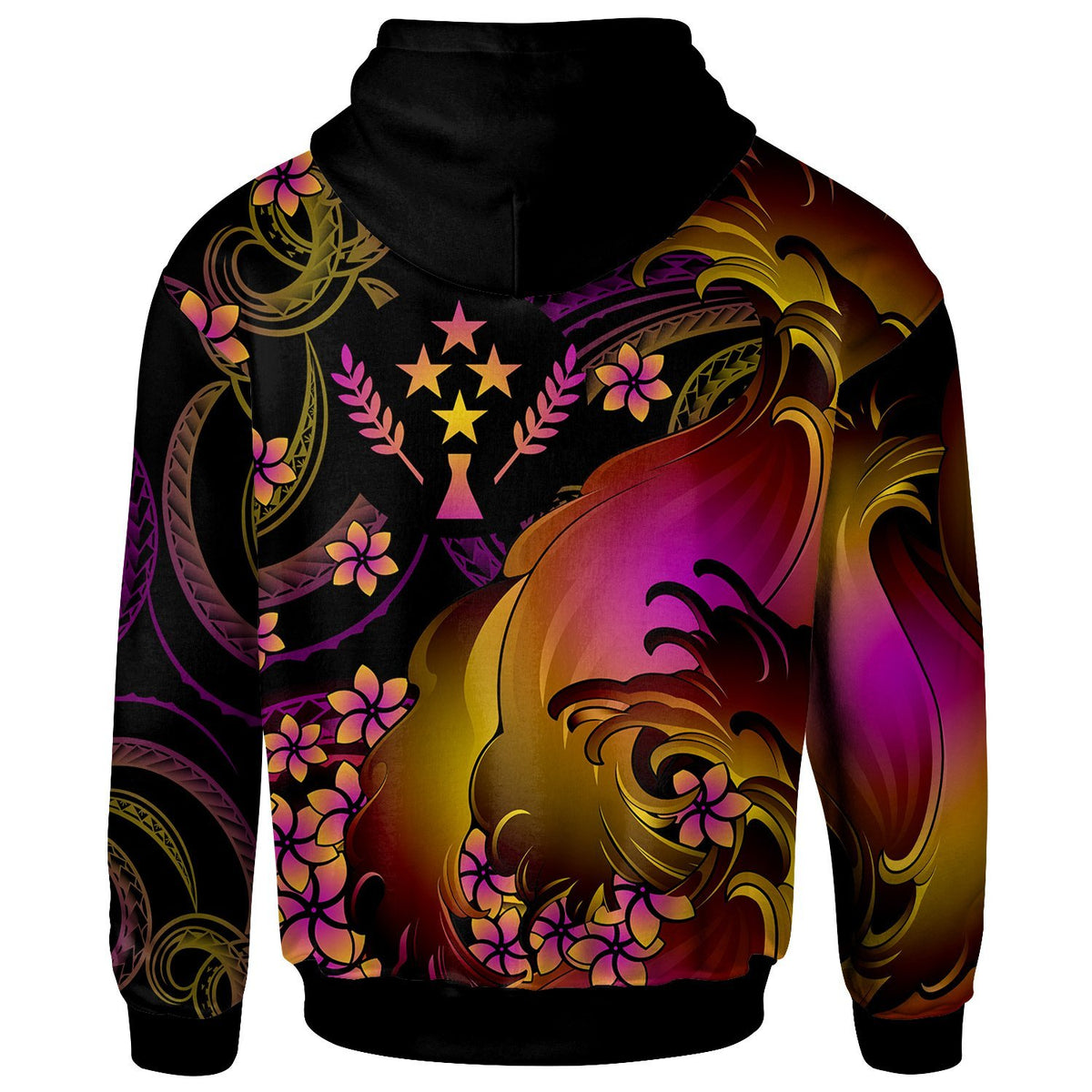 Kosrae Custom Hoodie Kosrae in wave - Polynesian Pride