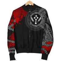 Kosrae Polynesian Men's Bomber Jacket - Polynesian Chain Style - Polynesian Pride