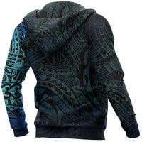 Maori Turtle Tattoo Hoodie, New Zealand Pullover Hoodie - Polynesian Pride