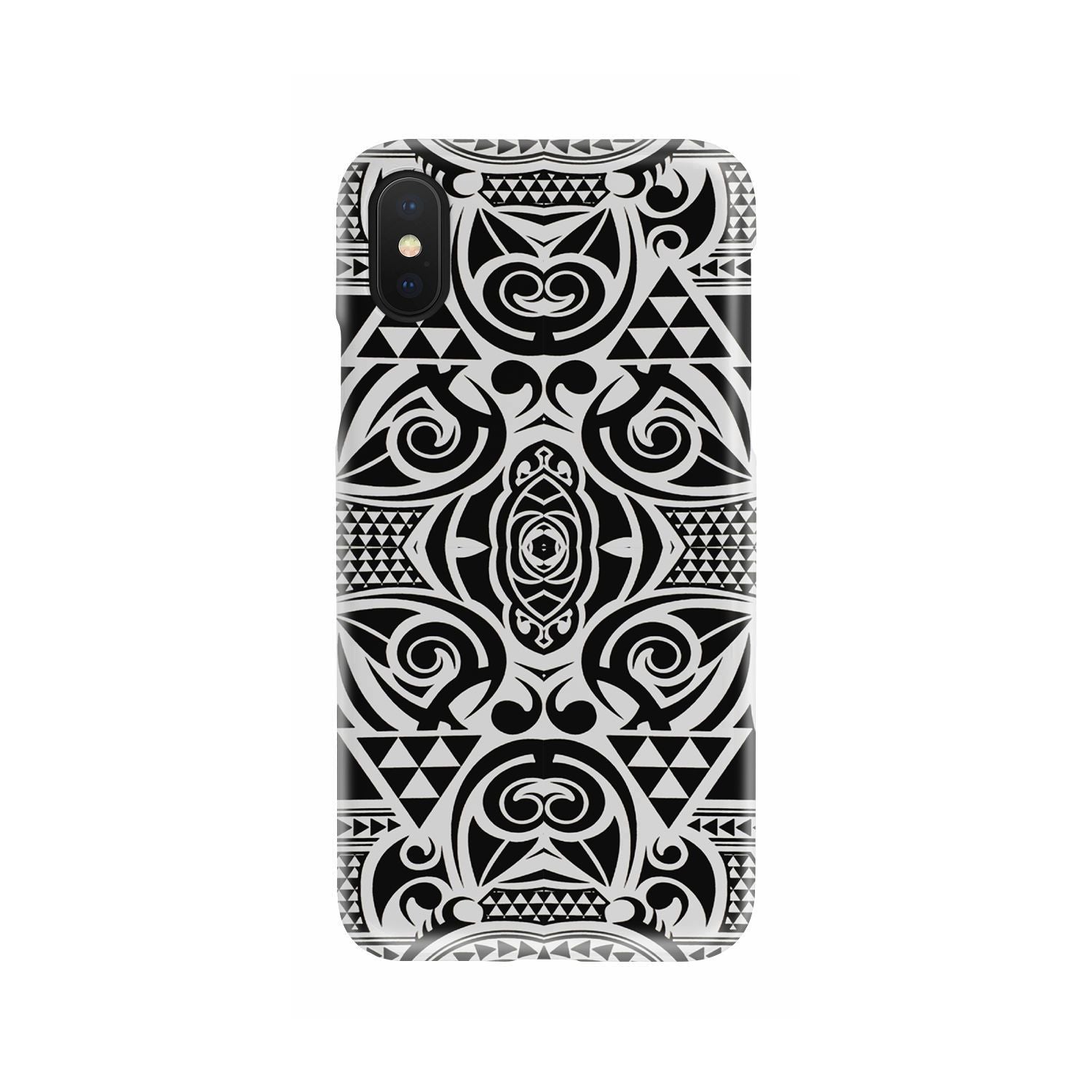 Polynesian Tribal Phone Case Black White - Polynesian Pride