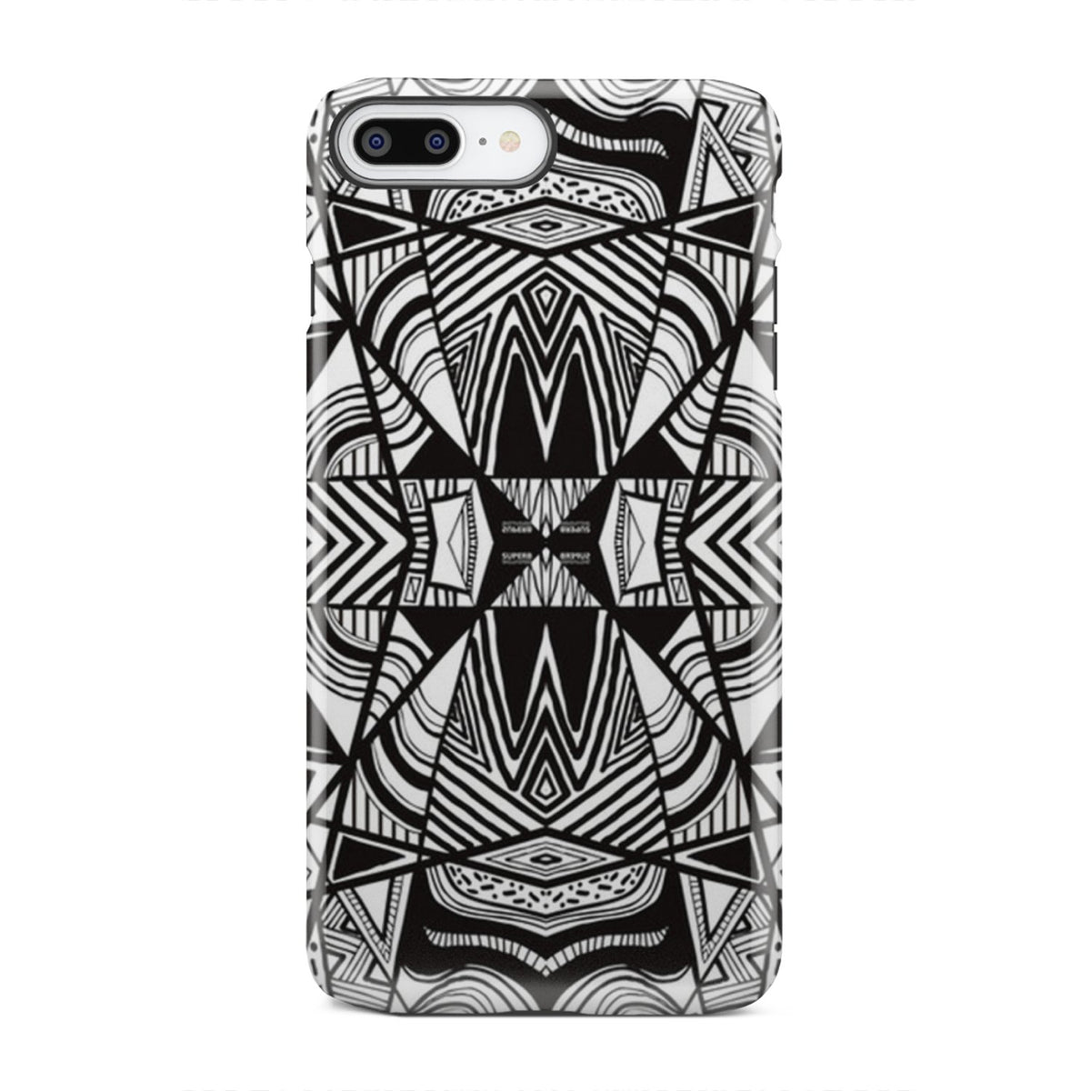 Polynesian Tribal Tough Case White And Black iPhone 7 Plus - Polynesian Pride