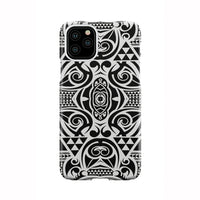 Polynesian Tribal Phone Case Black White iPhone 11 Pro - Polynesian Pride