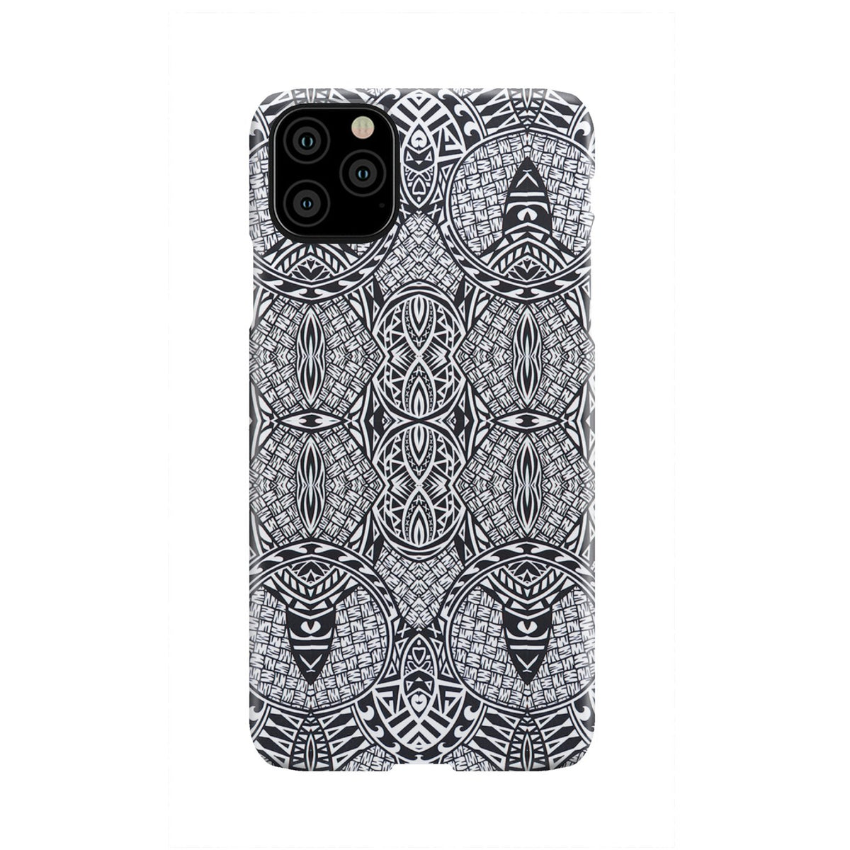 Polynesian Phone Case Black And White iPhone 11 Pro Max - Polynesian Pride