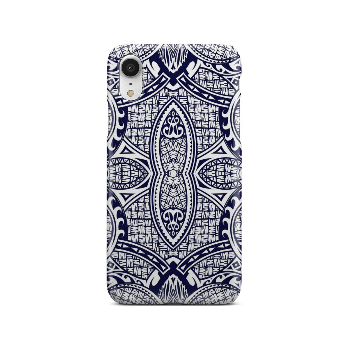 Polynesian Phone Case Blue And White iPhone Xr - Polynesian Pride