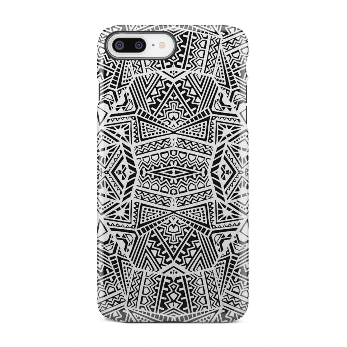 Polynesian Tough Case White And Black iPhone 8 Plus - Polynesian Pride