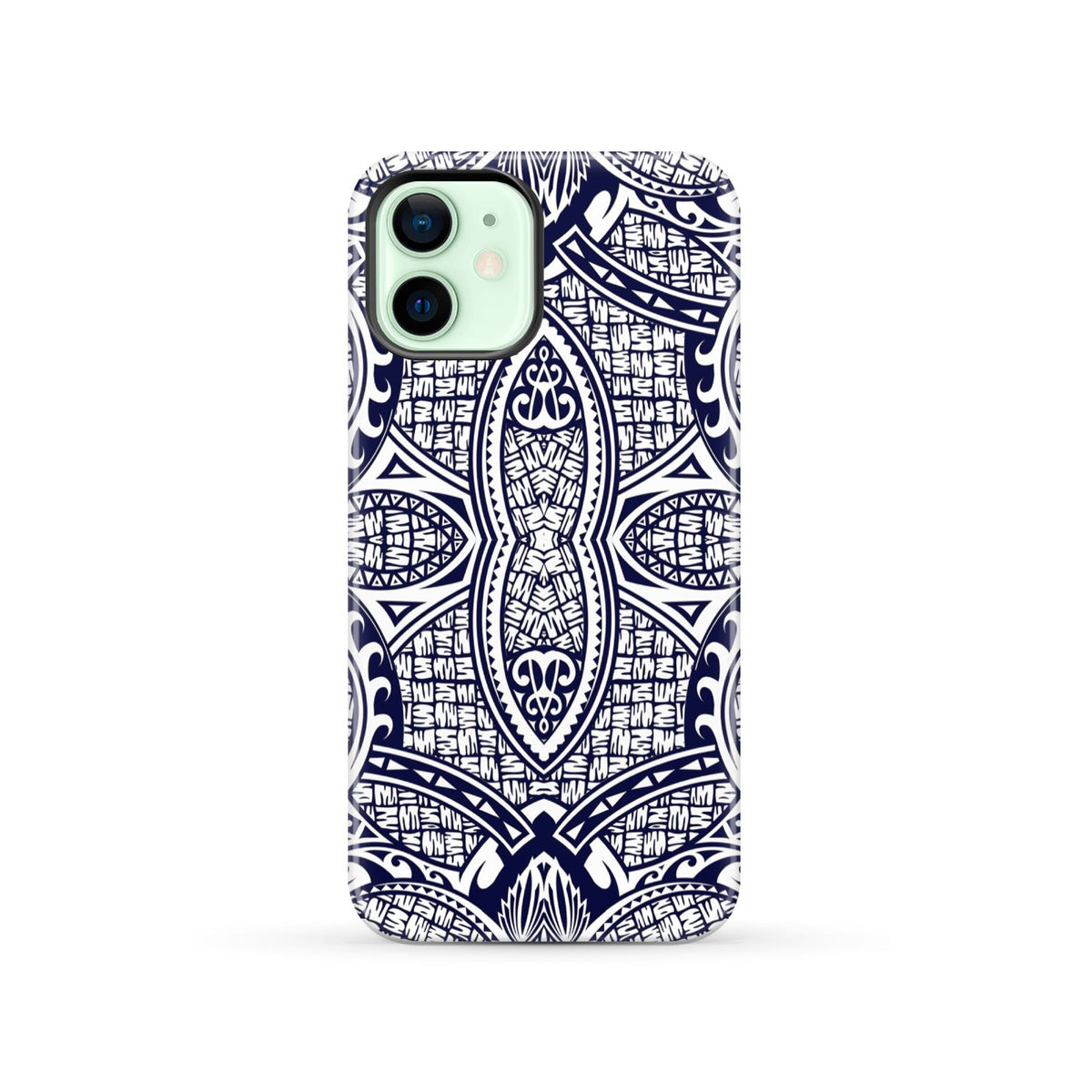 Polynesian Tough Case Blue And White iPhone 12 - Polynesian Pride