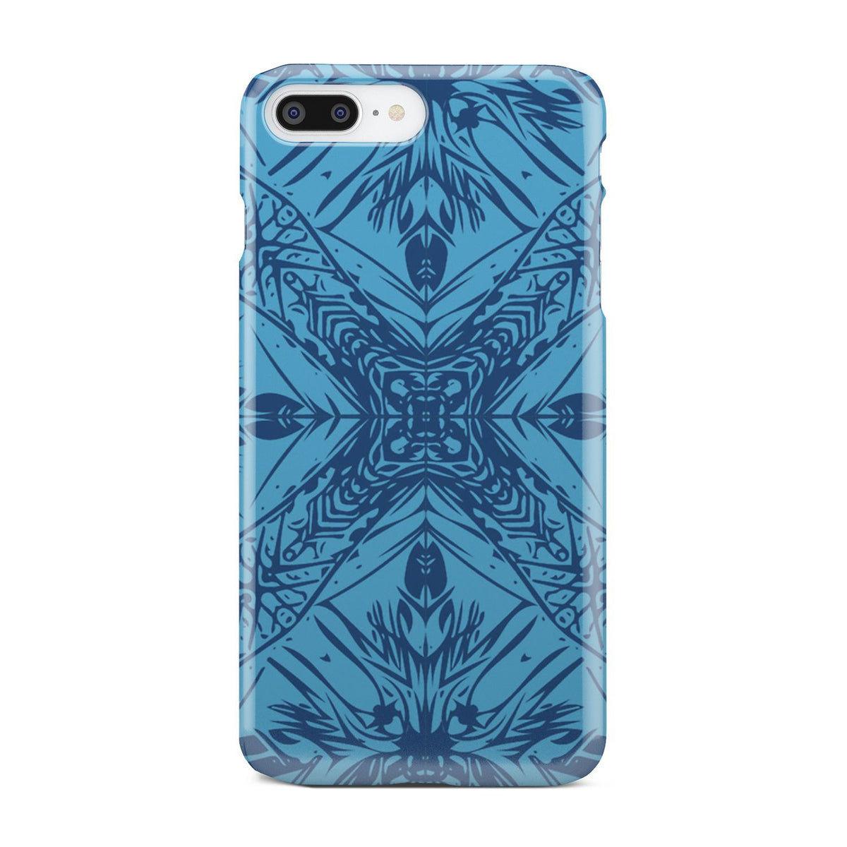 Polynesian Phone Case Blue iPhone 8 Plus - Polynesian Pride