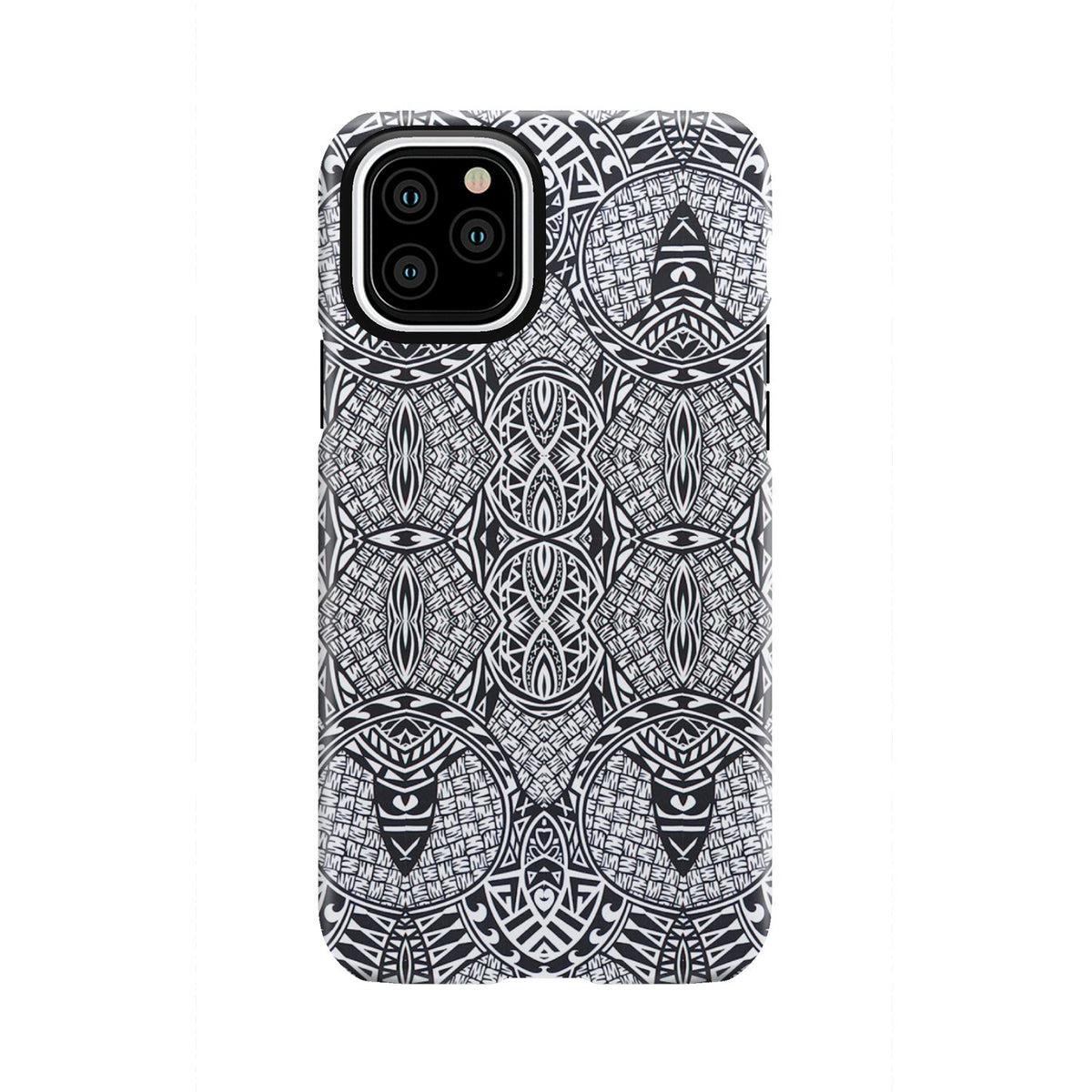 Polynesian Tough Case Black And White iPhone 11 Pro - Polynesian Pride
