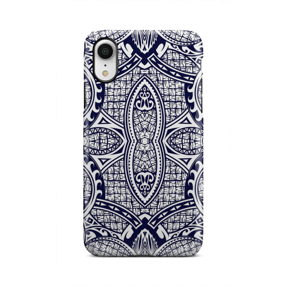 Polynesian Tough Case Blue And White iPhone Xr - Polynesian Pride