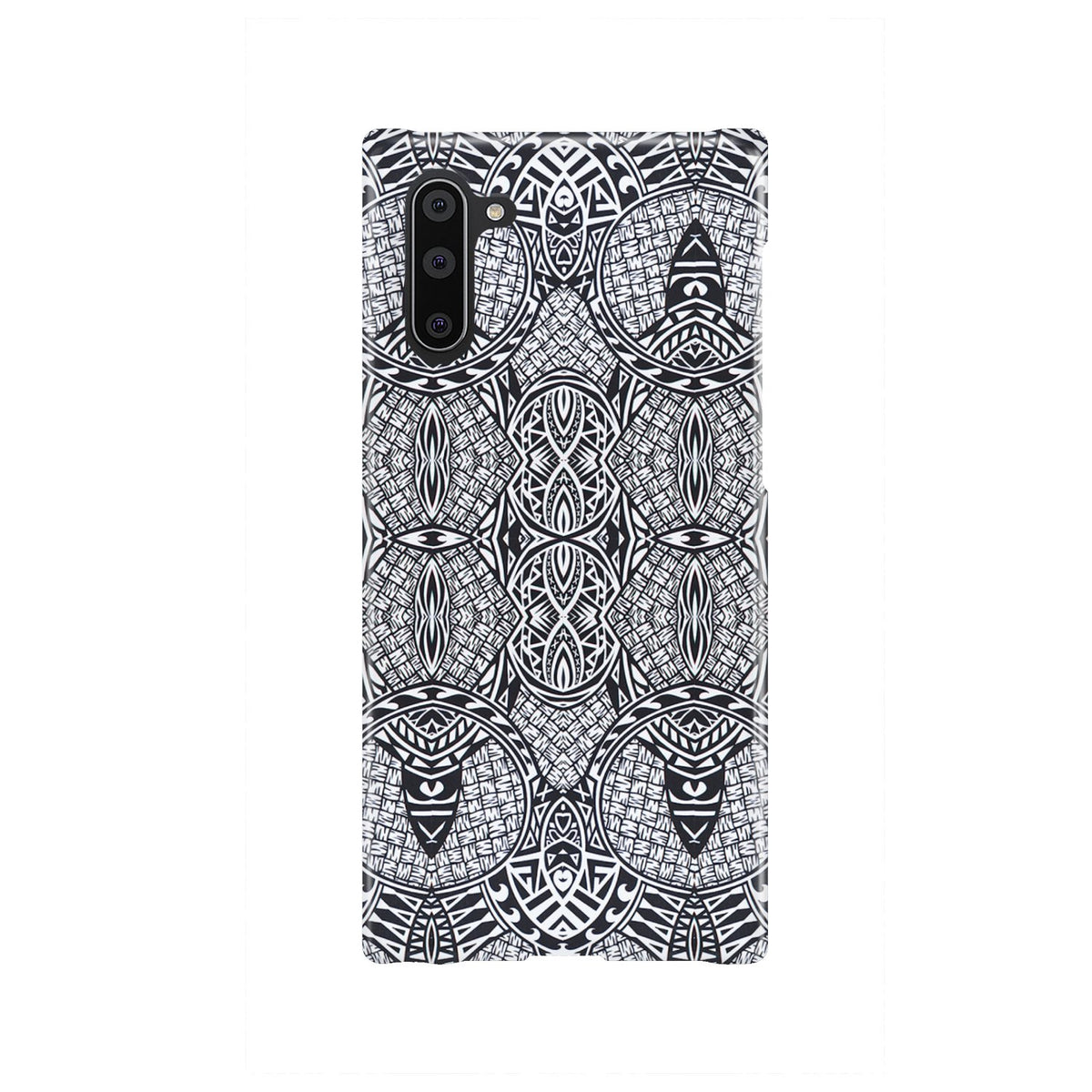 Polynesian Phone Case Black And White Samsung Galaxy Note 10 - Polynesian Pride