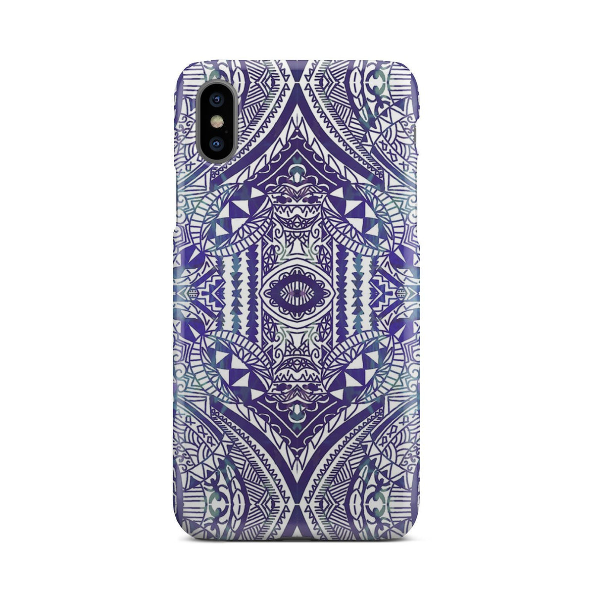 Polynesian Phone Case Violet iPhone Xs - Polynesian Pride