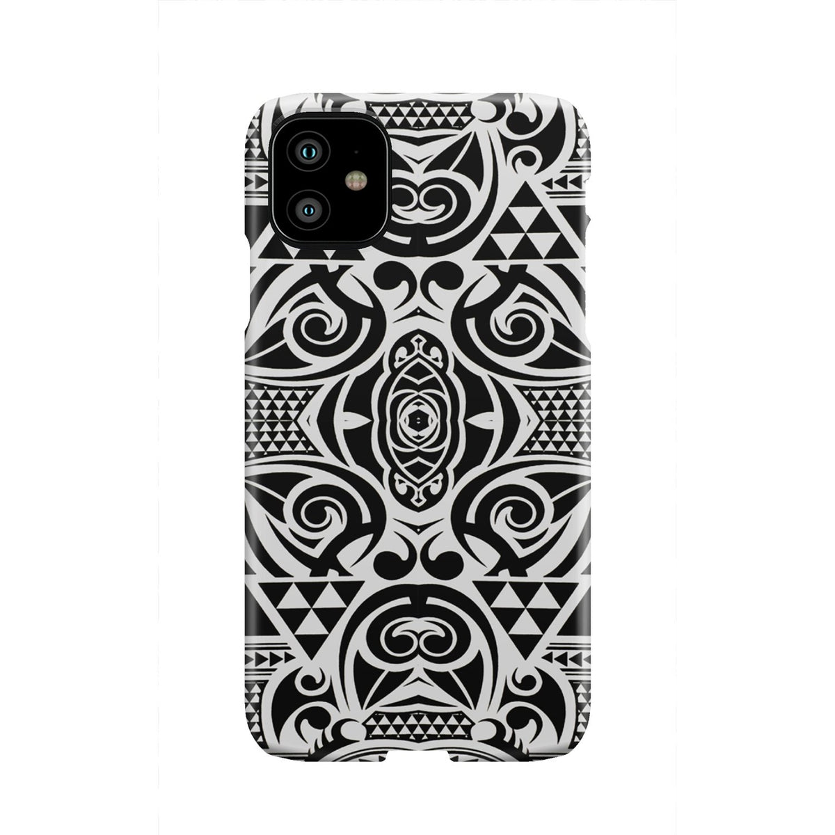 Polynesian Tribal Phone Case Black White iPhone 11 - Polynesian Pride