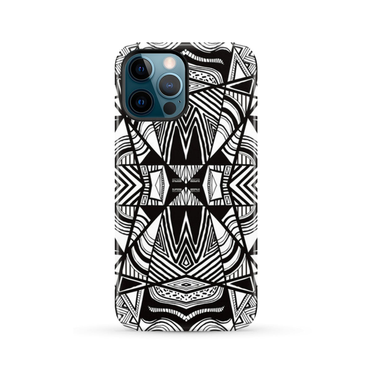 Polynesian Tribal Tough Case White And Black iPhone 12 Pro Max - Polynesian Pride