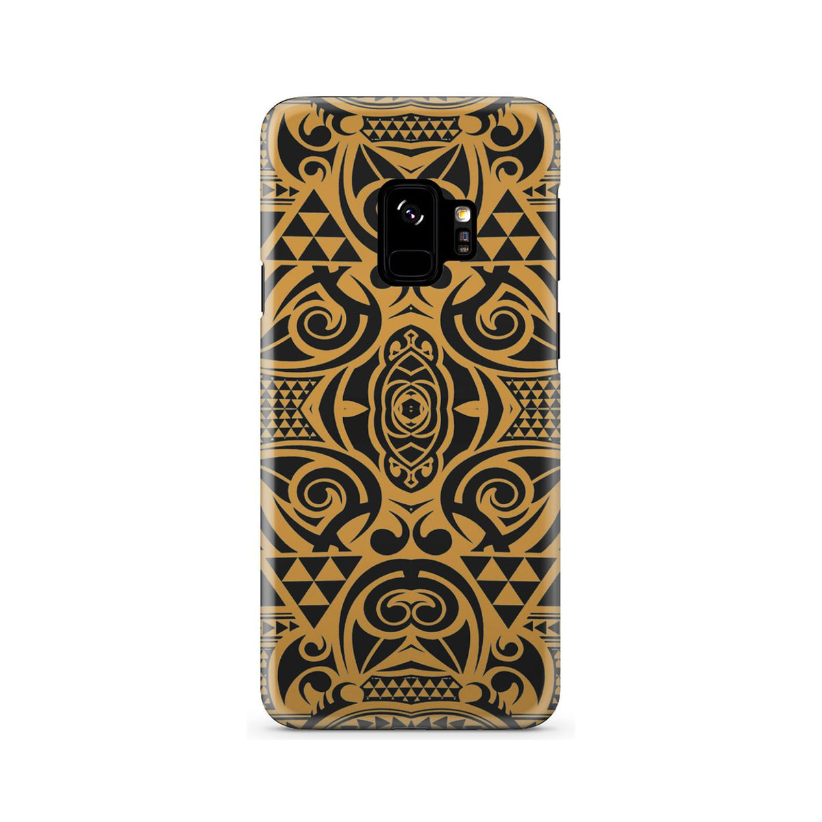 Polynesian Phone Case Yellow Black Samsung Galaxy S9 - Polynesian Pride