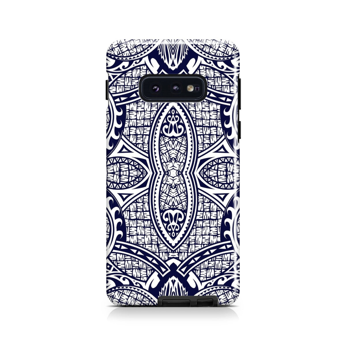 Polynesian Tough Case Blue And White Samsung Galaxy S10e - Polynesian Pride