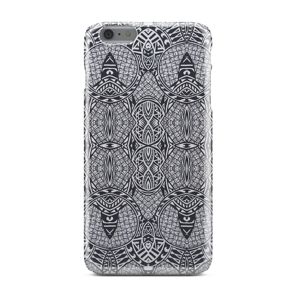 Polynesian Phone Case Black And White iPhone 6 Plus - Polynesian Pride