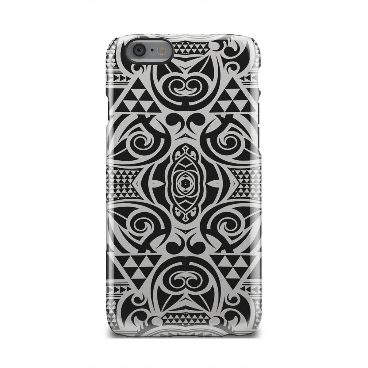 Polynesian Tribal Tough Case Black White iPhone 6s - Polynesian Pride