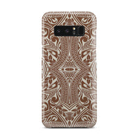 Polynesian Tribal Phone Case Brown Samsung Galaxy Note 8 - Polynesian Pride