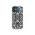 Polynesian Tribal Tough Case Black White iPhone 12 Mini - Polynesian Pride