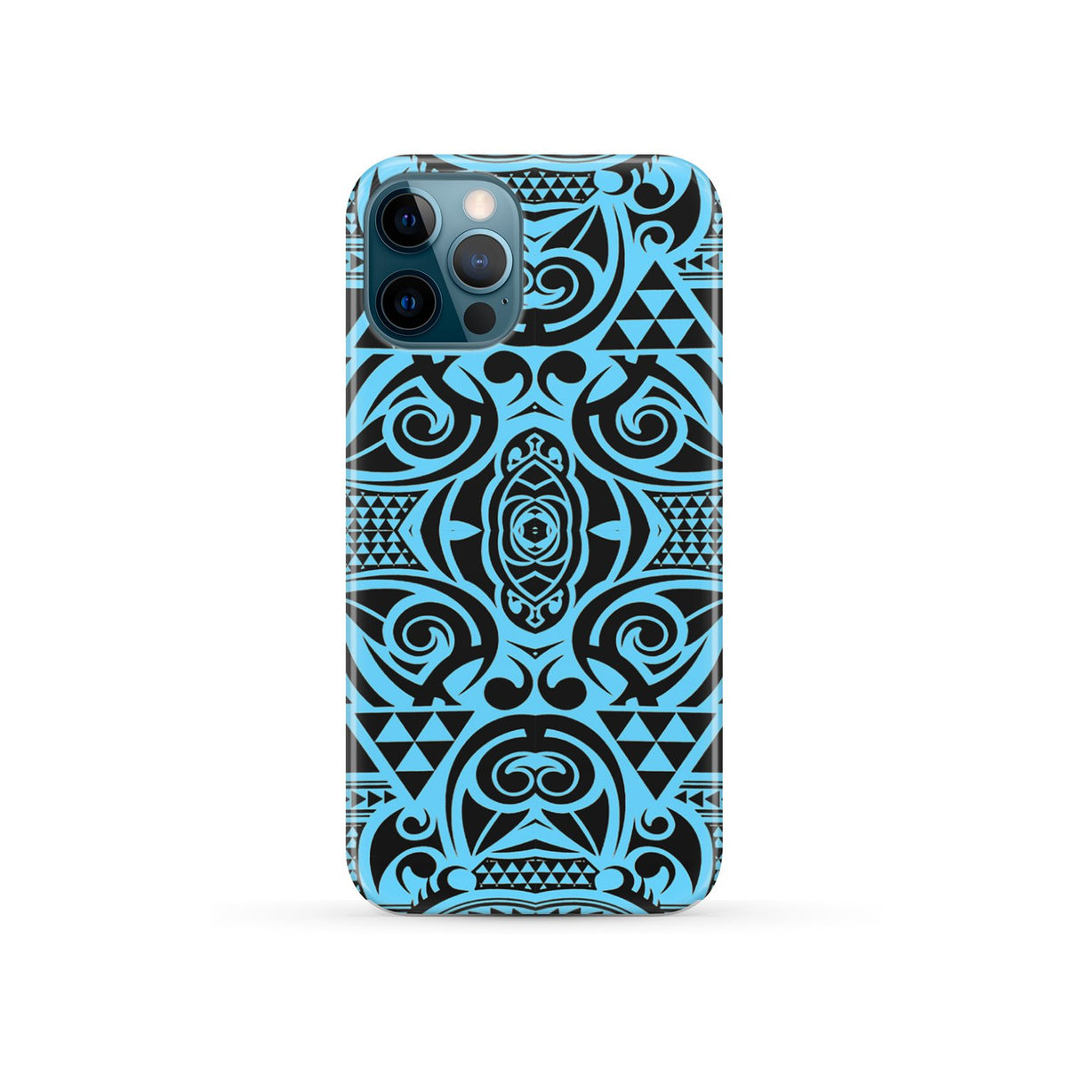 Polynesian Phone Case Grown Blue White iPhone 12 Pro - Polynesian Pride