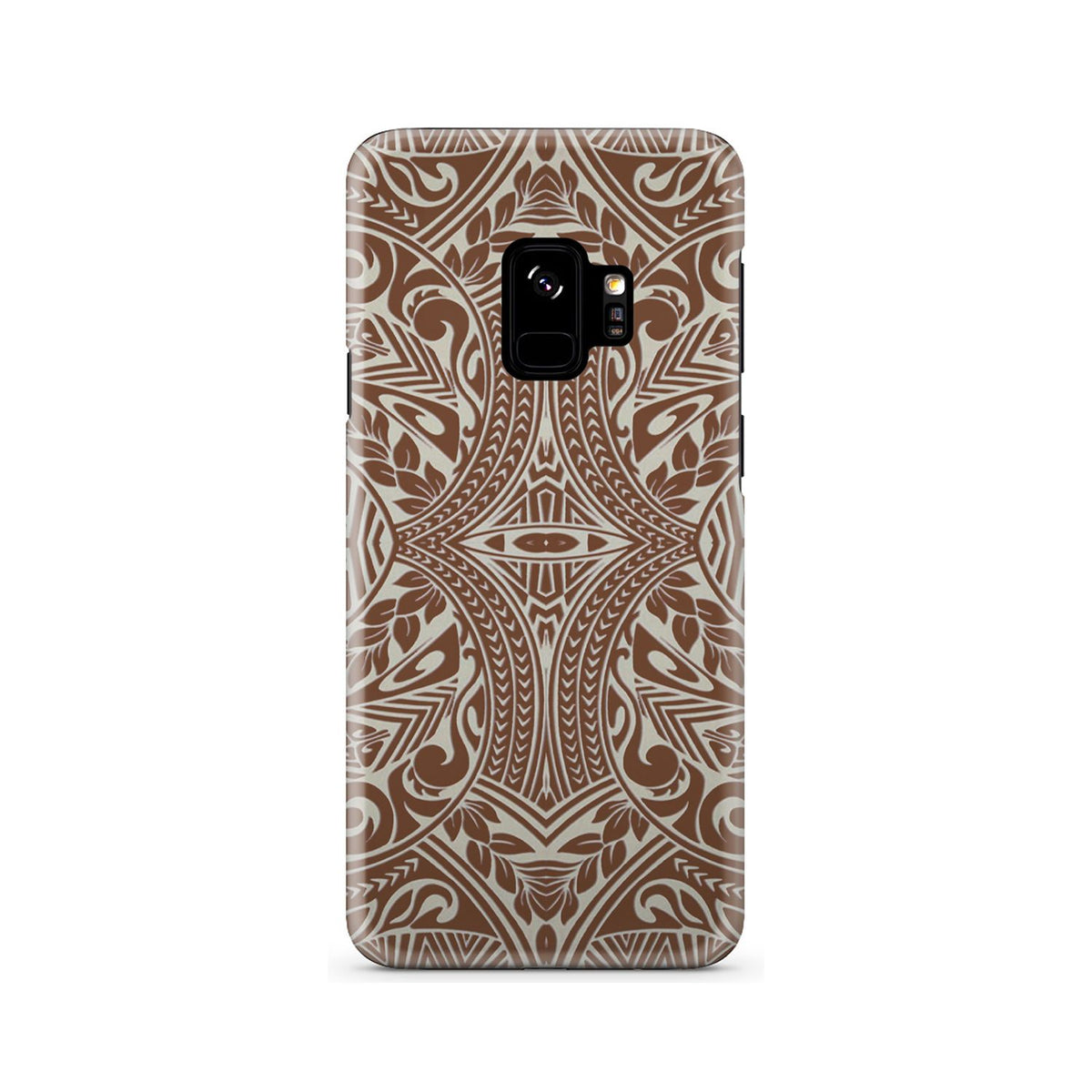 Polynesian Tribal Phone Case Brown Samsung Galaxy S9 - Polynesian Pride