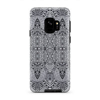 Polynesian Tough Case Black And White Samsung Galaxy S9 - Polynesian Pride