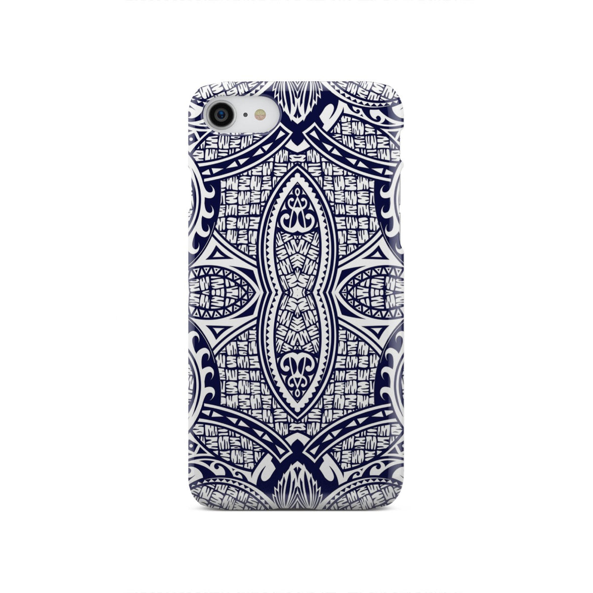 Polynesian Phone Case Blue And White iPhone SE 2020 - Polynesian Pride