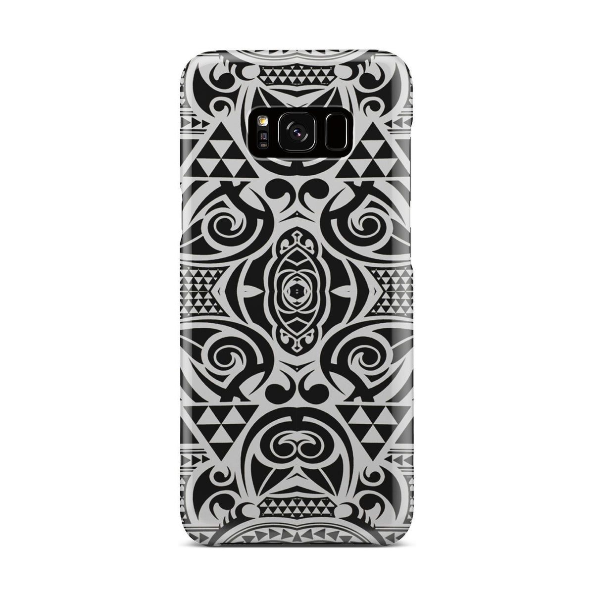 Polynesian Tribal Phone Case Black White Samsung Galaxy S8 Plus - Polynesian Pride