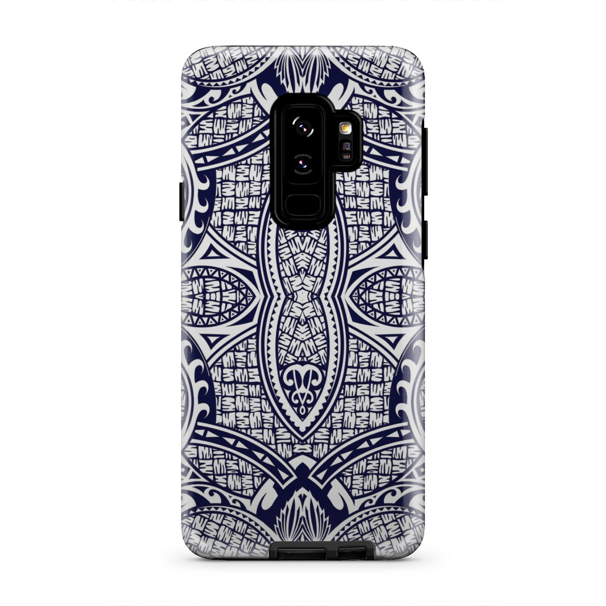 Polynesian Tough Case Blue And White Samsung Galaxy S9 Plus - Polynesian Pride