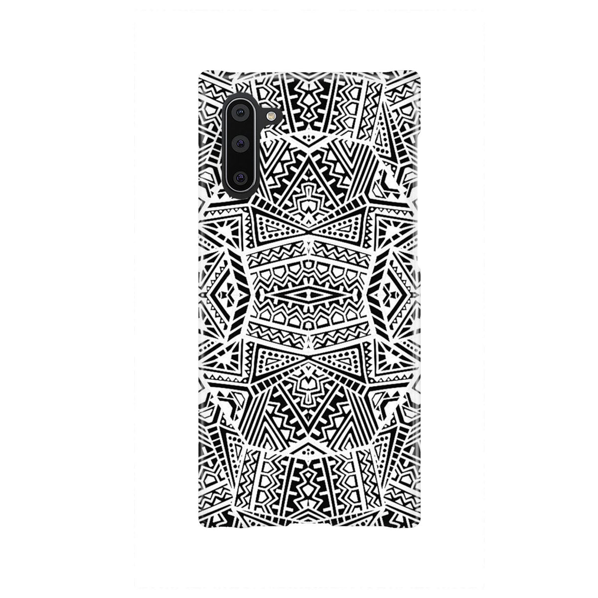 Polynesian Phone Case White And Black Samsung Galaxy Note 10 - Polynesian Pride